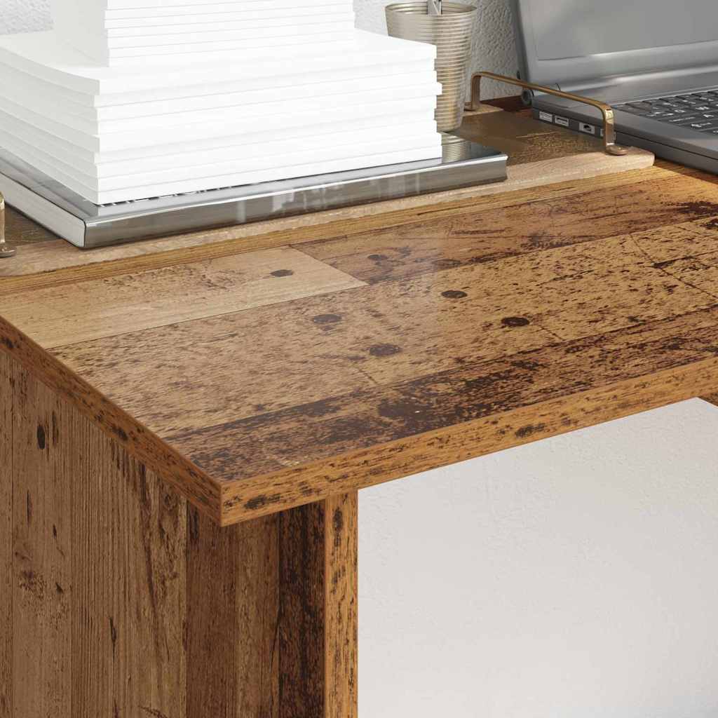 vidaXL Bureau 100x50x76 cm bewerkt hout wit