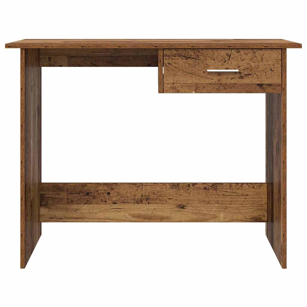 vidaXL Bureau 100x50x76 cm bewerkt hout wit