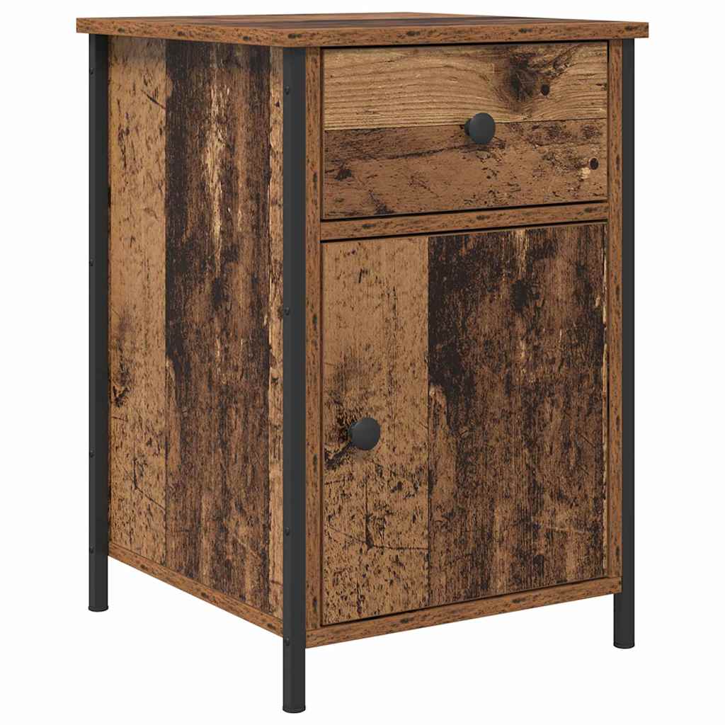 vidaXL Nachtkastje 40x42x60 cm bewerkt hout zwart