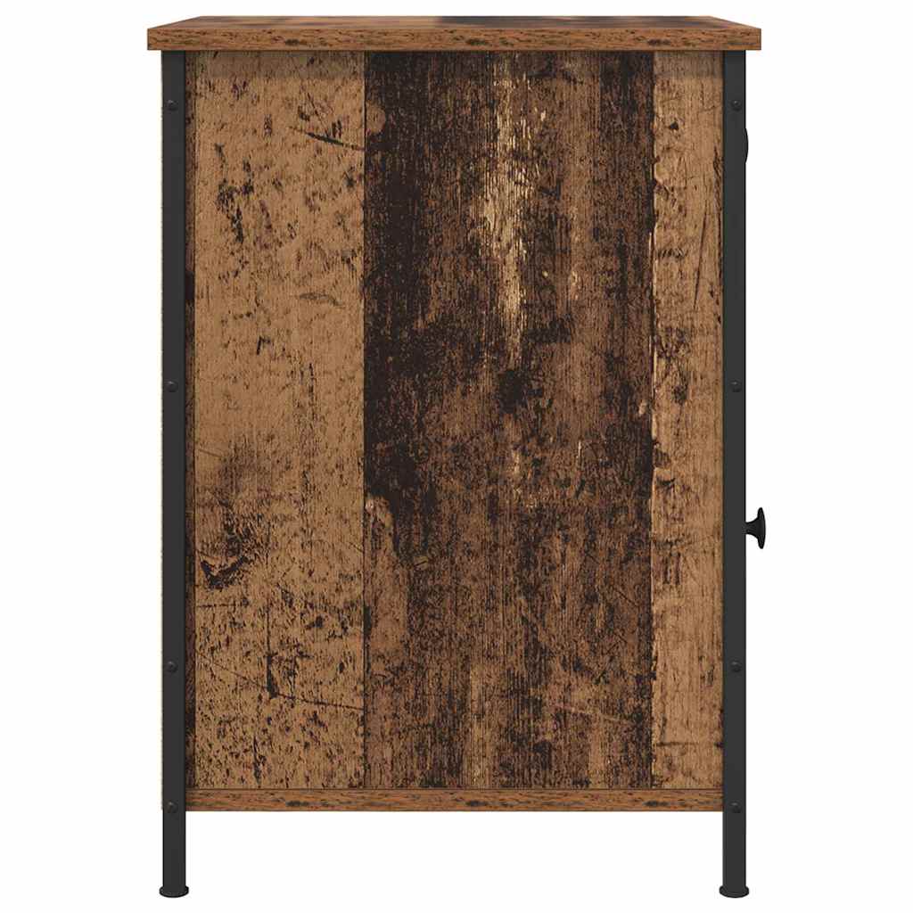 vidaXL Nachtkastje 40x42x60 cm bewerkt hout zwart