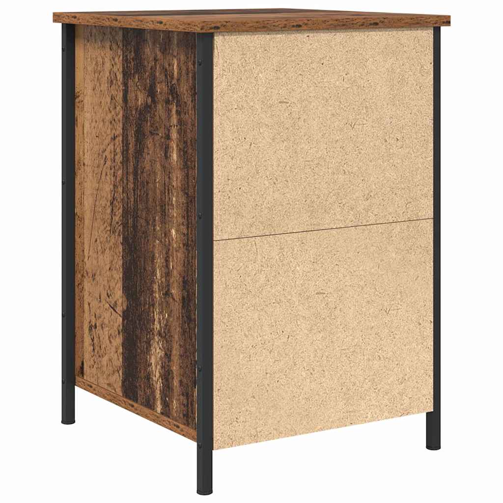 vidaXL Nachtkastje 40x42x60 cm bewerkt hout zwart
