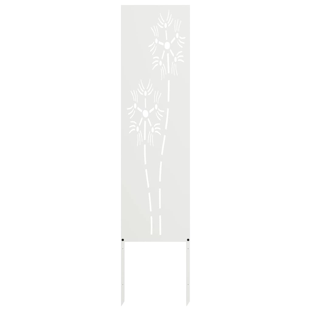 vidaXL Tuin Privacy Scherm Zwart 32 x 140 cm Koudgewalst staal