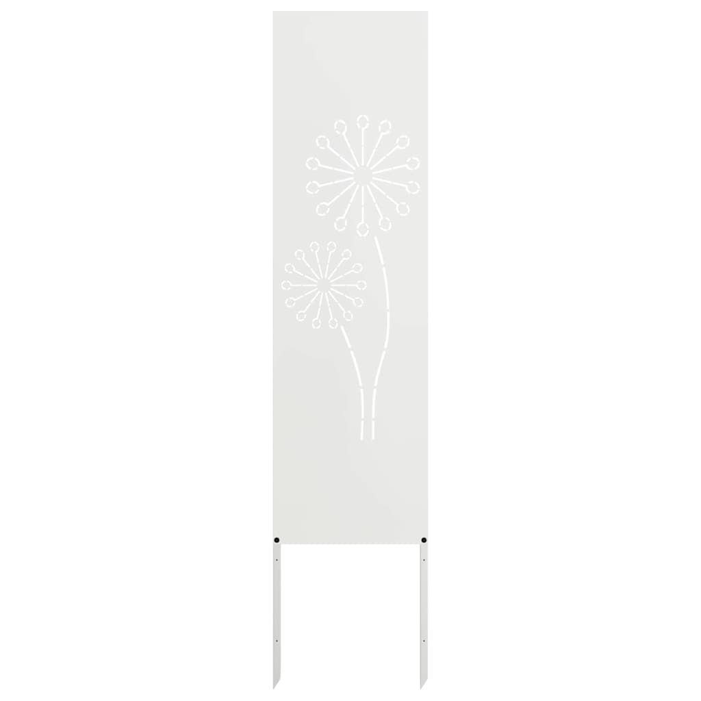 vidaXL Tuin Privacy Scherm Zwart 32 x 140 cm Koudgewalst staal
