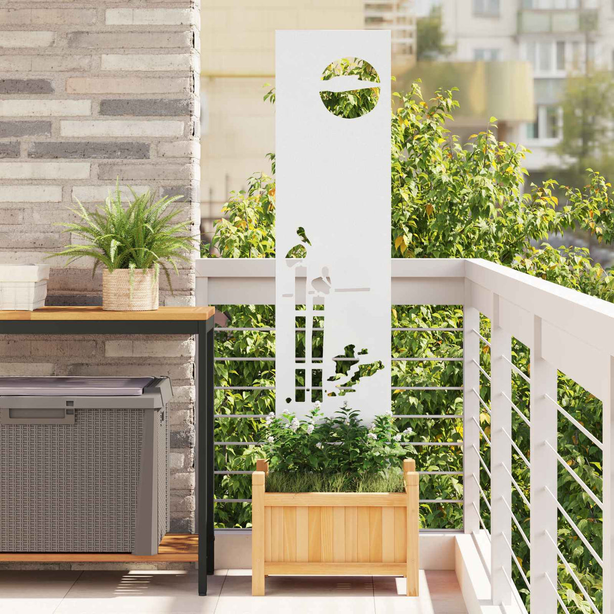 vidaXL Tuin Privacy Scherm Zwart 32 x 140 cm Koudgewalst staal
