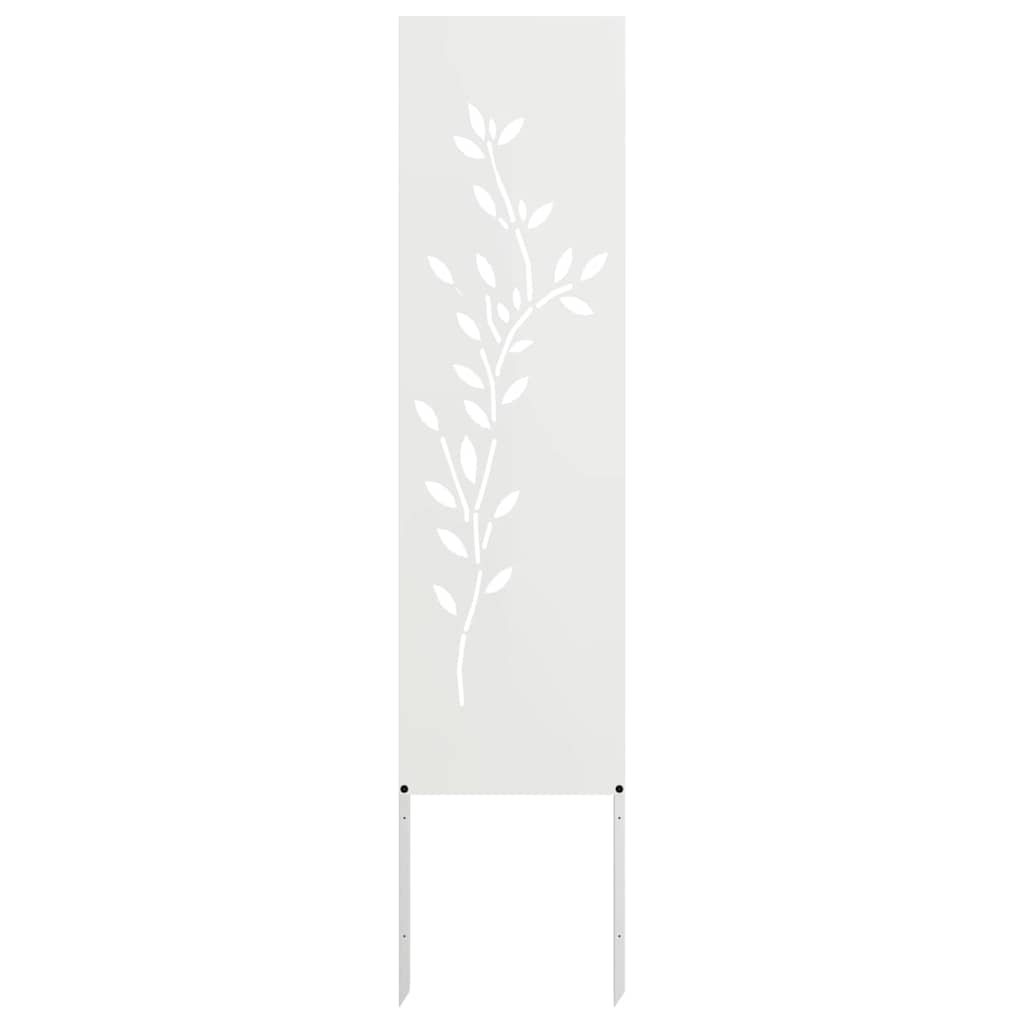 vidaXL Tuin Privacy Scherm Zwart 32 x 140 cm Koudgewalst staal
