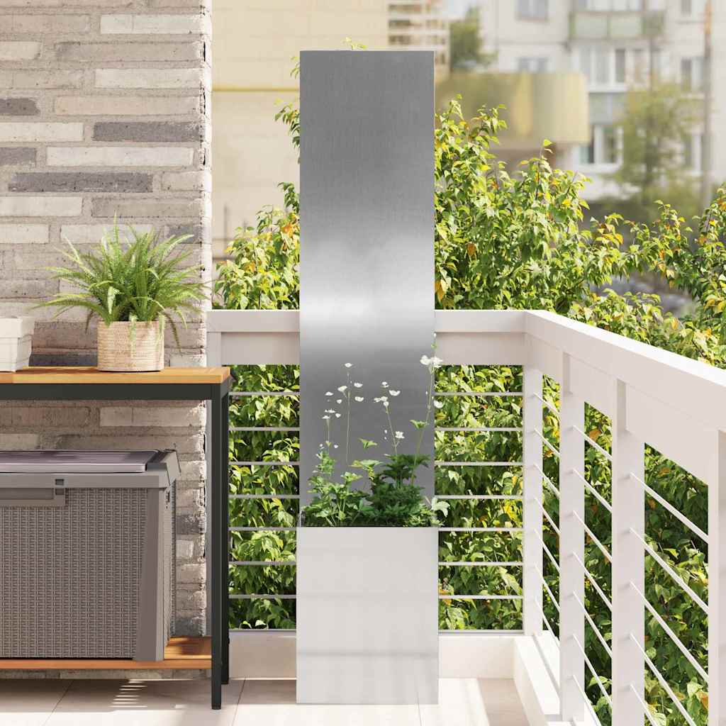 vidaXL Garden Privacy Screen Black 32 x 140 cm Cold-rolled steel
