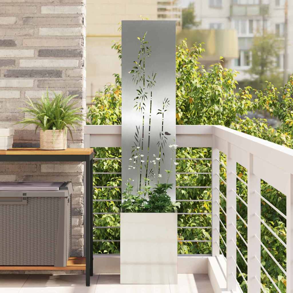 vidaXL Garden Privacy Screen Black 32 x 140 cm Cold-rolled steel