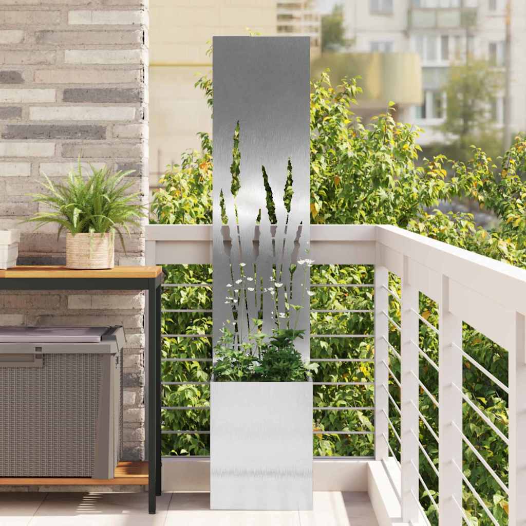 vidaXL Garden Privacy Screen Black 32 x 140 cm Cold-rolled steel