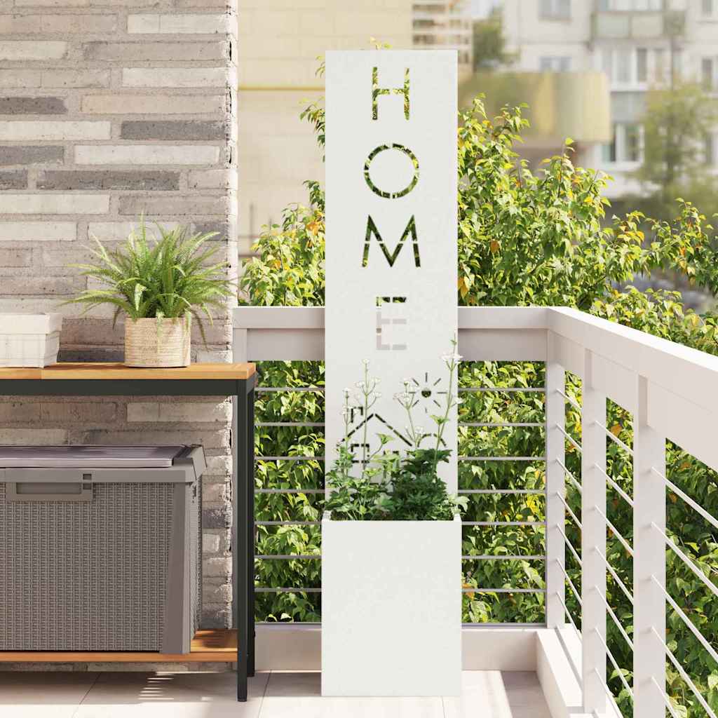 vidaXL Garden Privacy Screen Black 32 x 140 cm Cold-rolled steel