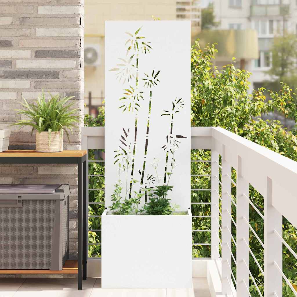 vidaXL Garden Privacy Screen Black 32 x 140 cm Cold-rolled steel