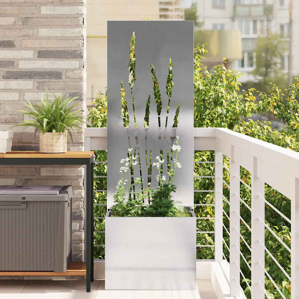 vidaXL Garden Privacy Screen Black 32 x 140 cm Cold-rolled steel