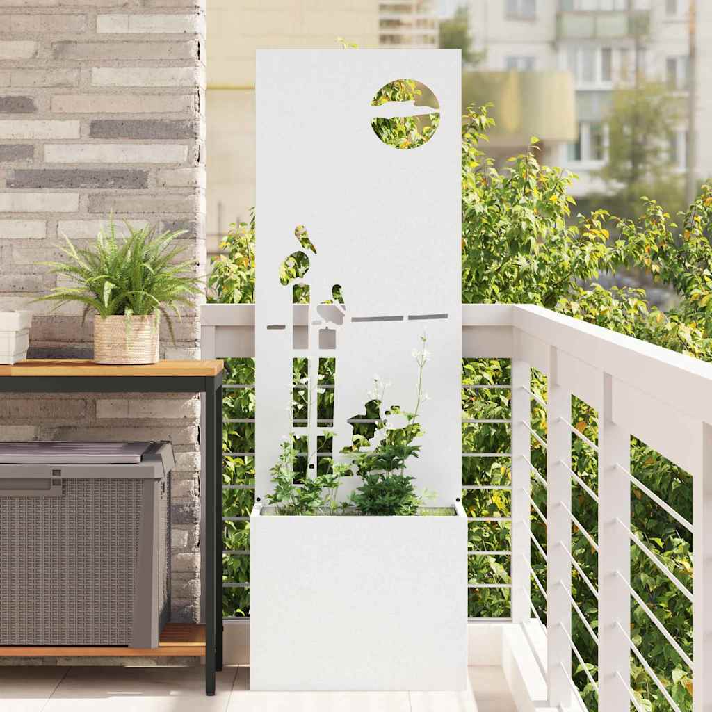 vidaXL Garden Privacy Screen Black 32 x 140 cm Cold-rolled steel