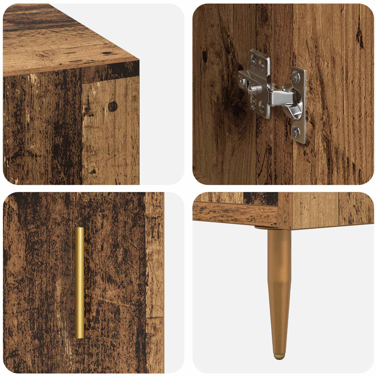 vidaXL Bureau 140x50x75 cm bewerkt hout wit