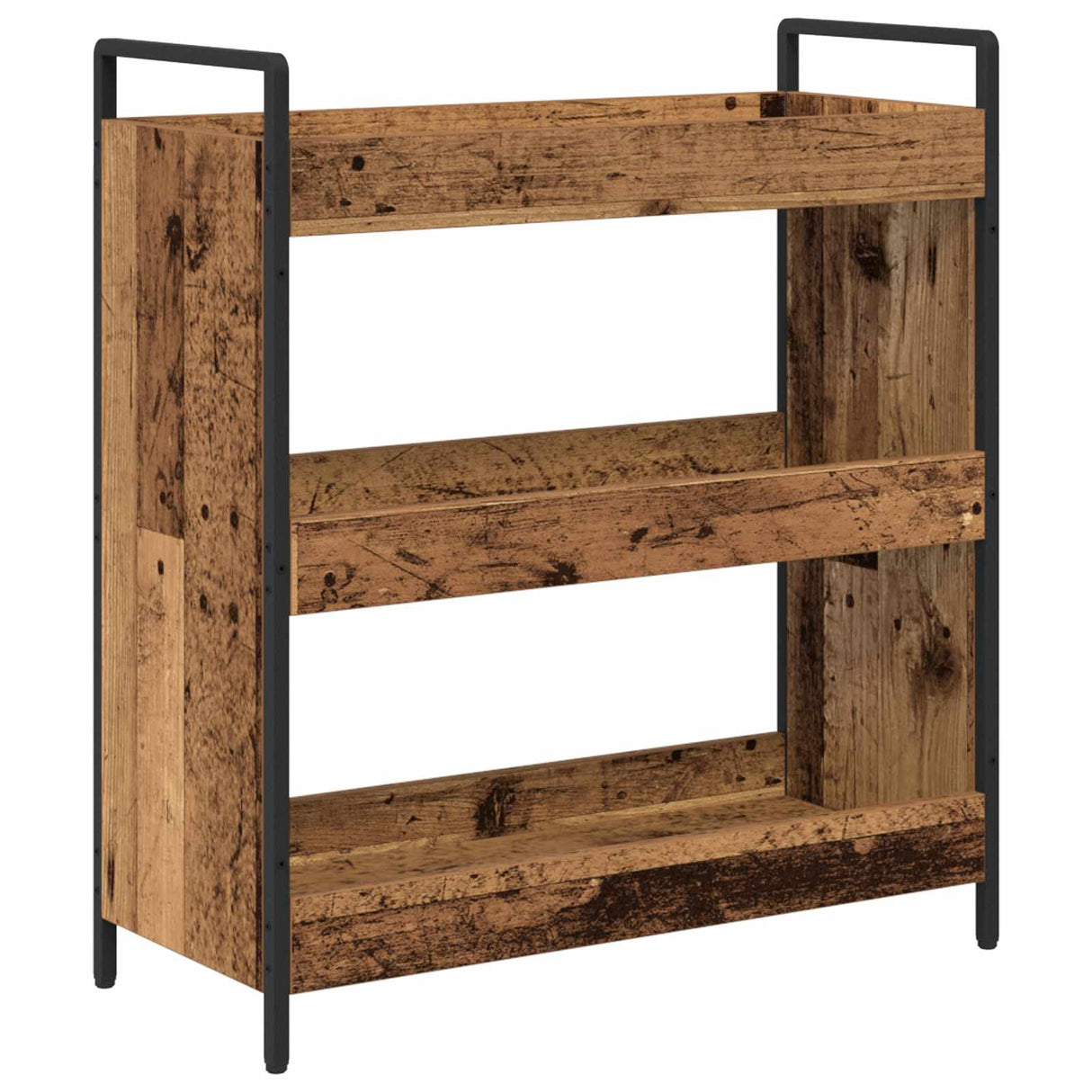 vidaXL Keukentrolley 70x30x82 cm bewerkt hout zwart