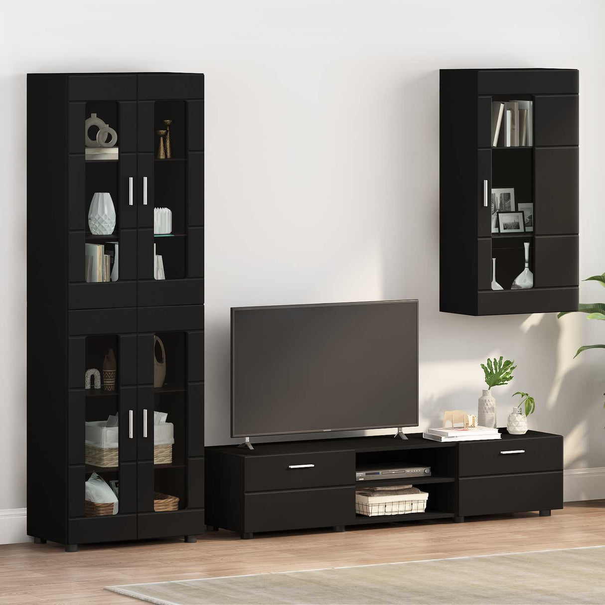 vidaXL Highboard met plank FLORIN Wit 60 x 35 x 182 cm Bewerkt hout