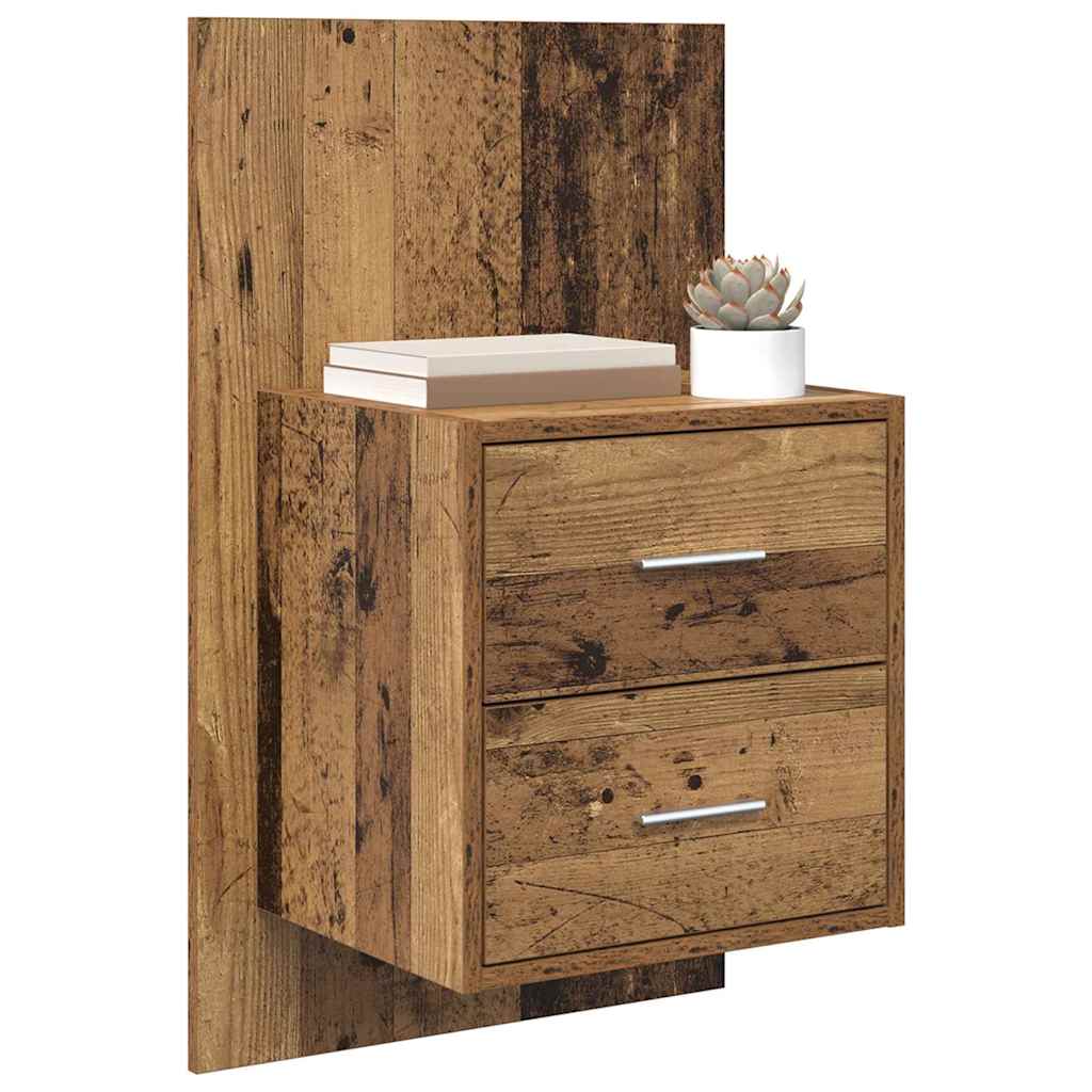 vidaXL Wall-Mounted Nightstand White