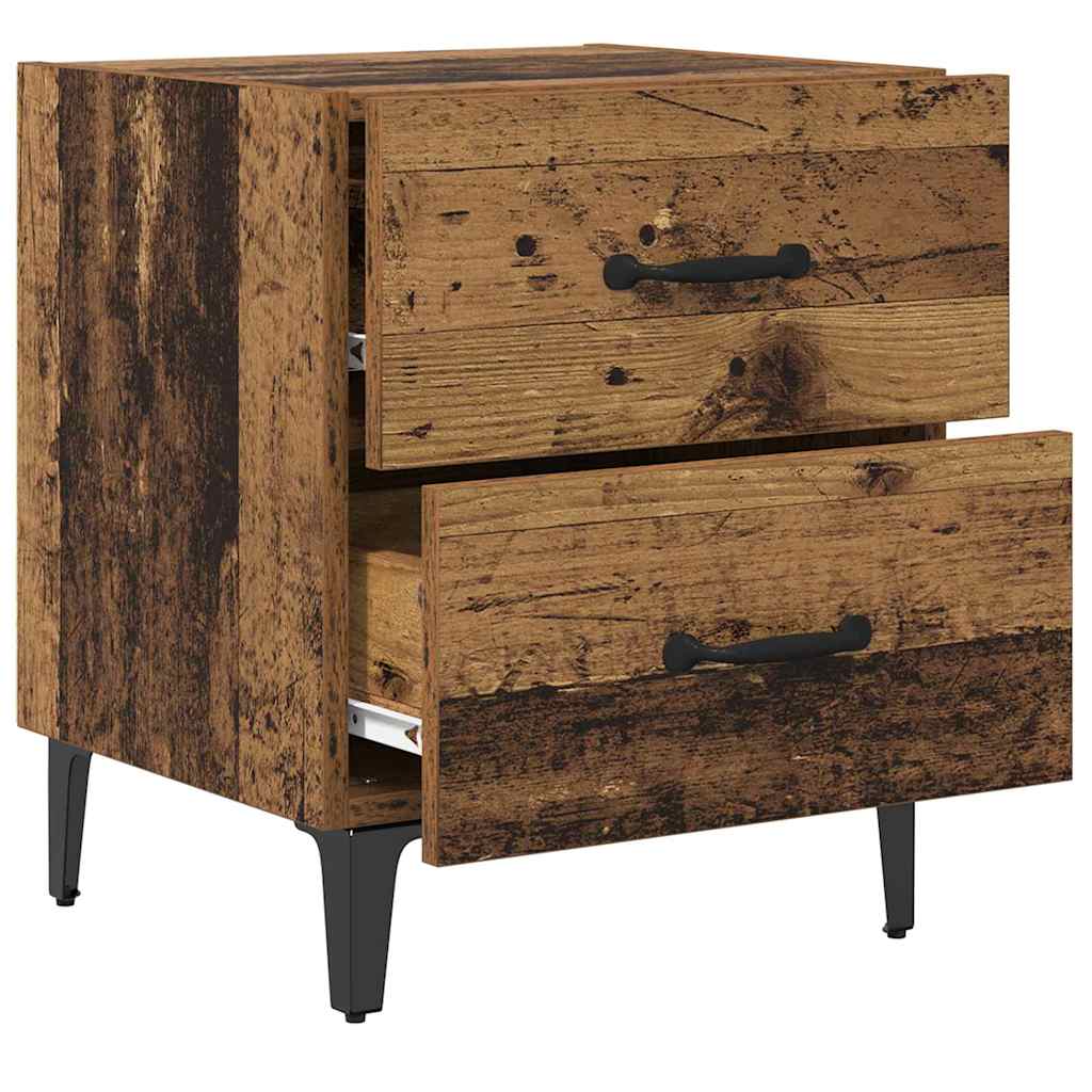 vidaXL Nachtkastje 40x35x47,5 cm wit