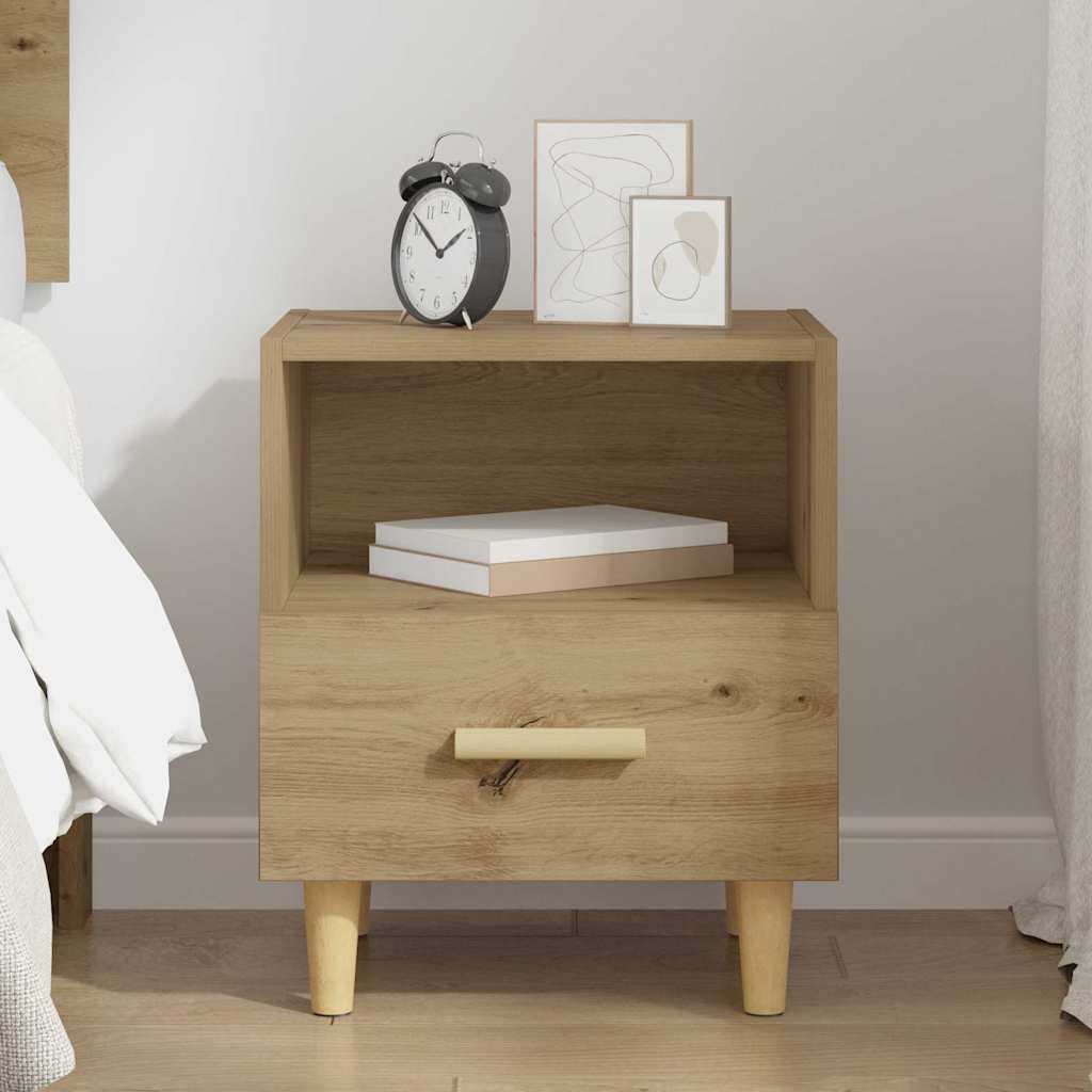vidaXL Bedside Cabinet 40x35x47 cm White