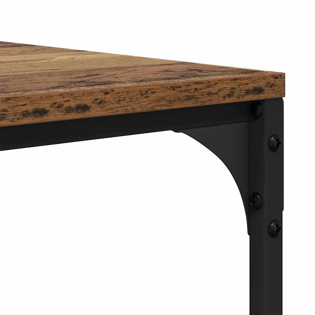 vidaXL Salontafel 100x50x40 cm bewerkt hout zwart eikenkleurig