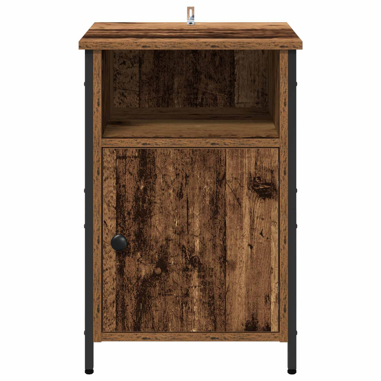 vidaXL Nachtkastje 40x42x60 cm bewerkt hout zwart