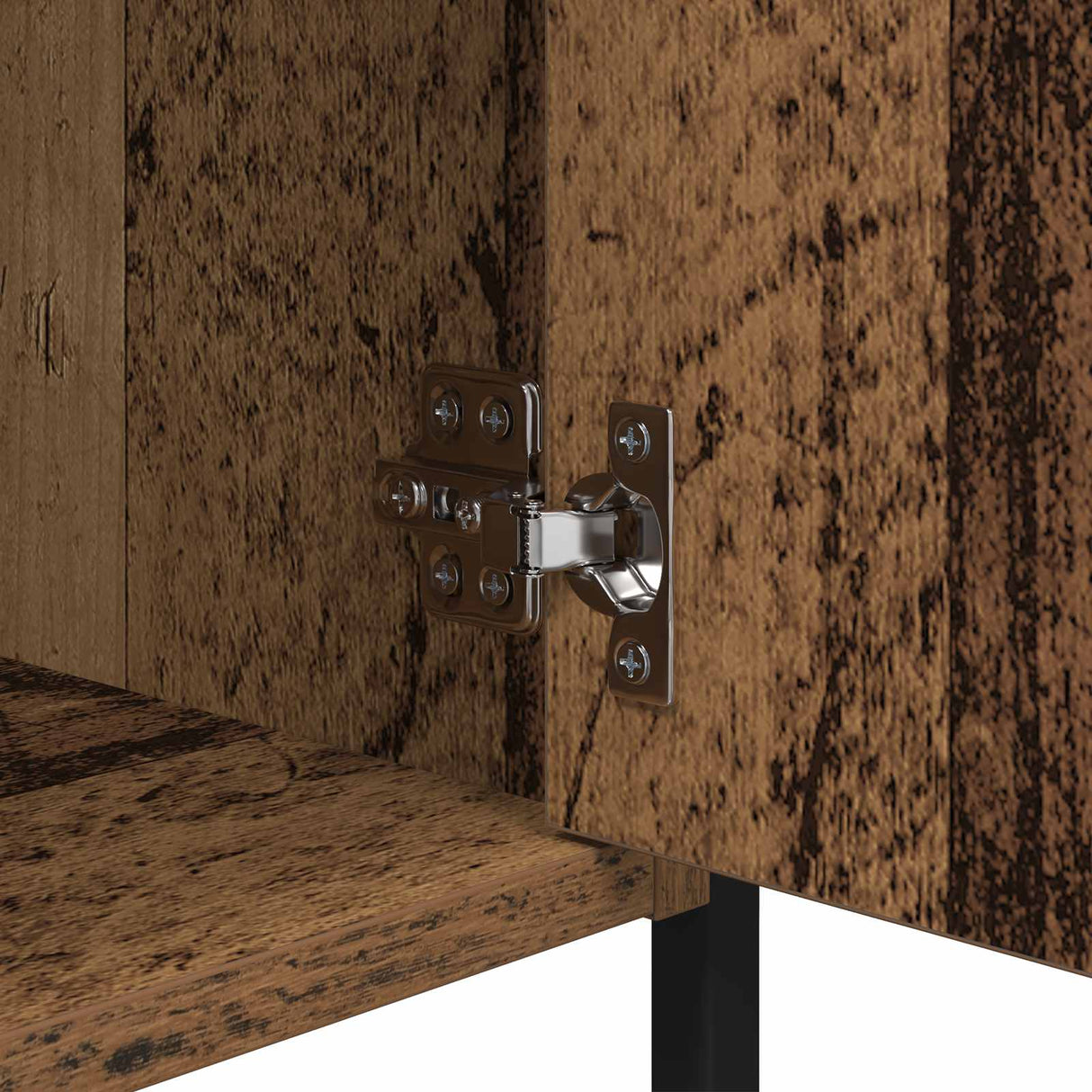 vidaXL Nachtkastje 40x42x60 cm bewerkt hout zwart