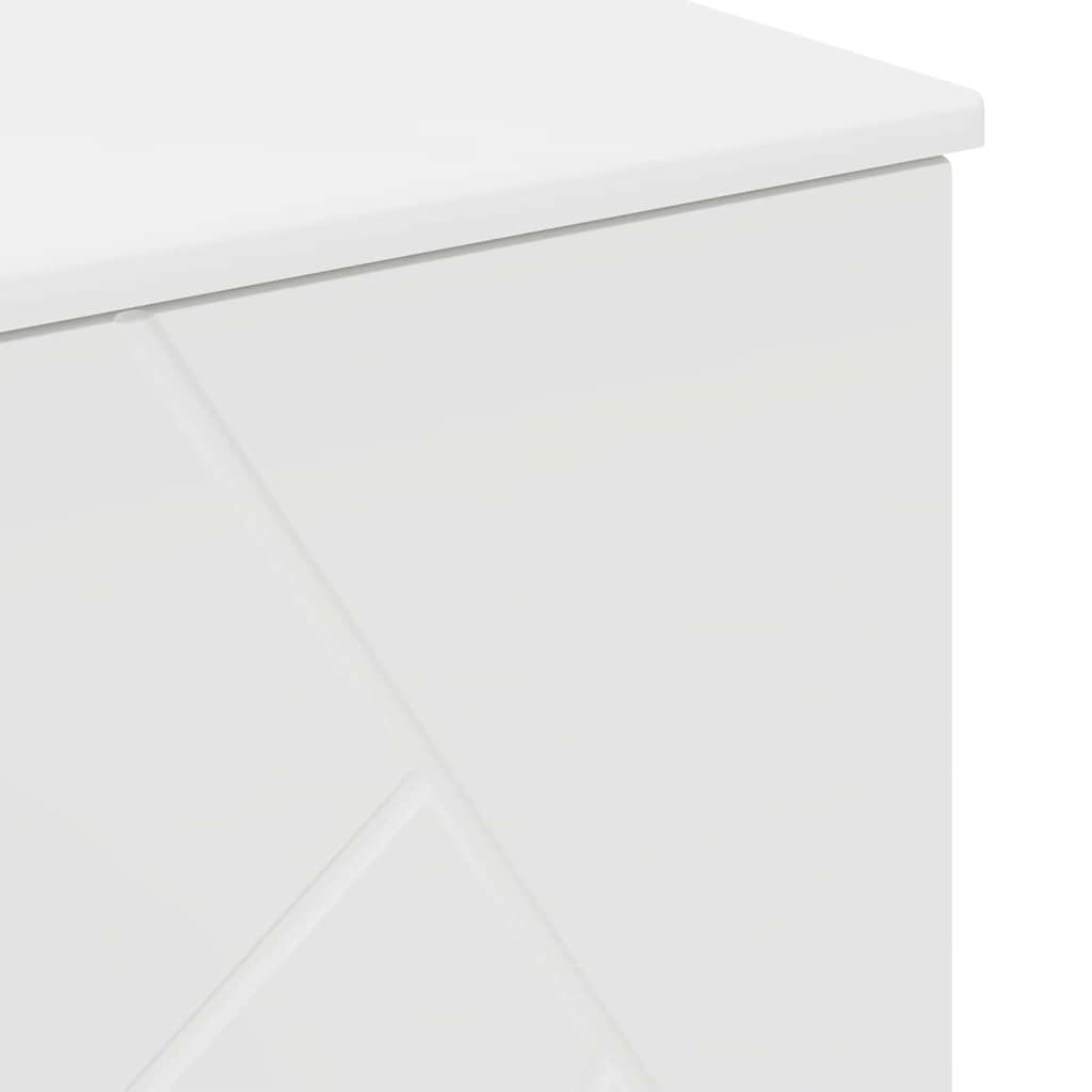 vidaXL Bathroom Cabinet White 76.5 x 35 x 64 cm Engineered Wood & Metal