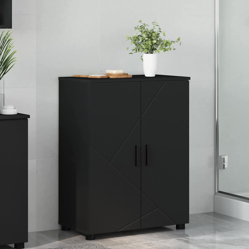 vidaXL Badkamerkast Wit 60 x 35 x 80 cm Bewerkt hout & Metaal