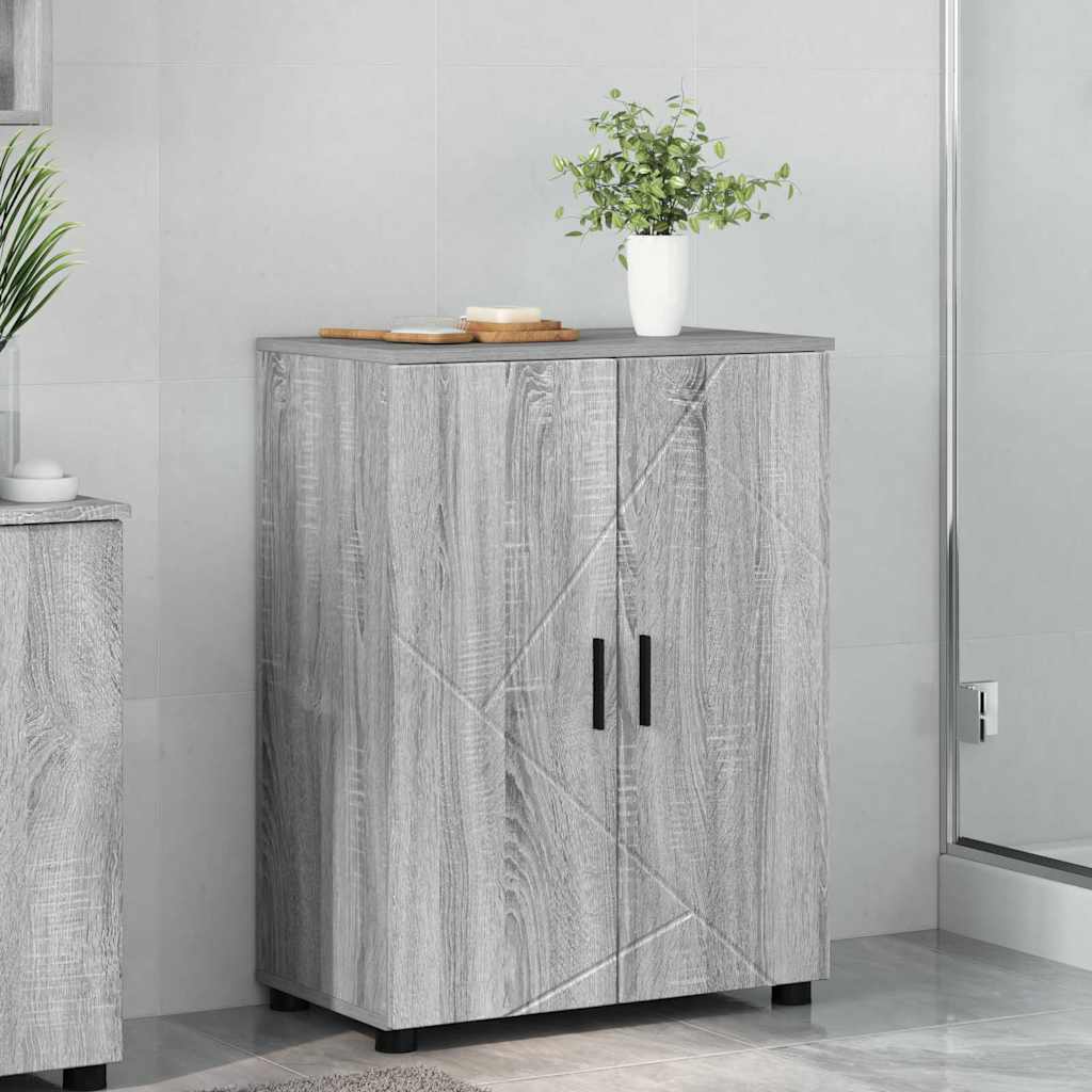 vidaXL Badkamerkast Wit 60 x 35 x 80 cm Bewerkt hout & Metaal