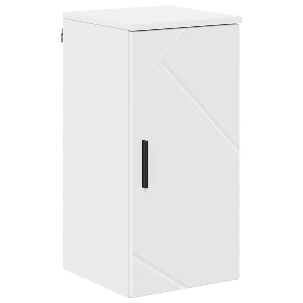 vidaXL Badkamerkast Wit 30 x 31,5 x 61 cm Bewerkt hout & Metaal
