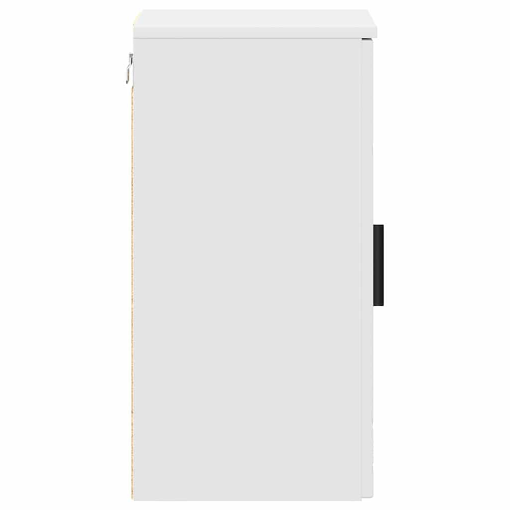 vidaXL Badkamerkast Wit 30 x 31,5 x 61 cm Bewerkt hout & Metaal