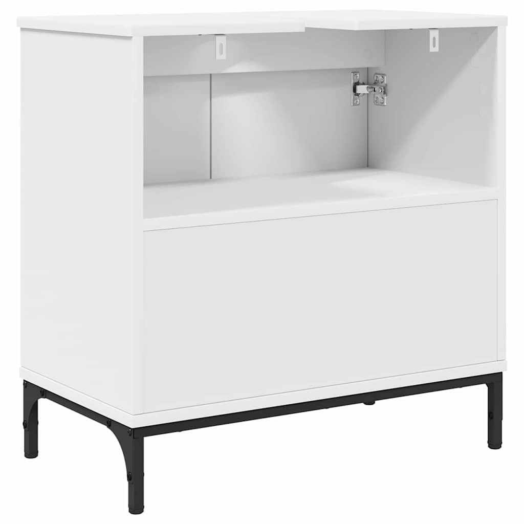 vidaXL Wastafel kabinet voor de badkamer Wit 60.5 x 33.5 x 61 cm