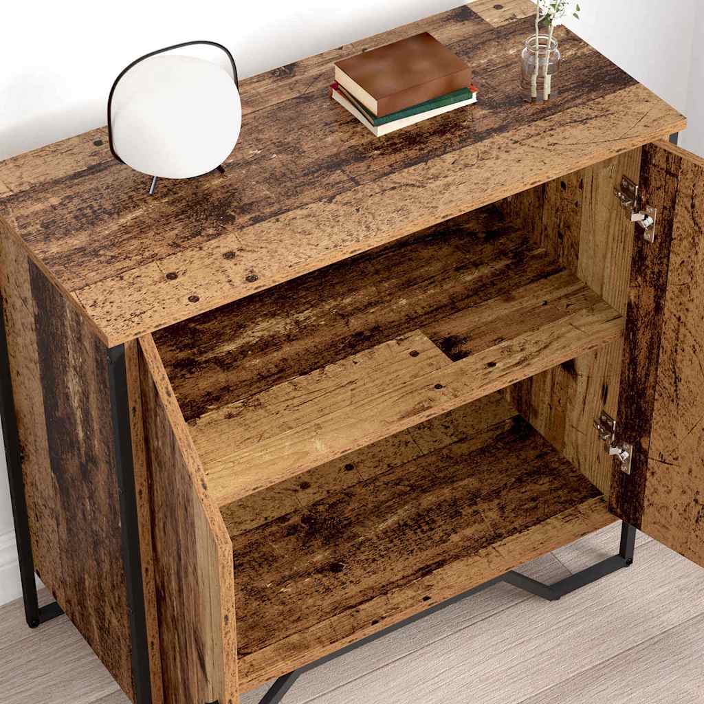 vidaXL Dressoir 78x35,5x74,5 cm bewerkt hout sonoma eikenkleurig