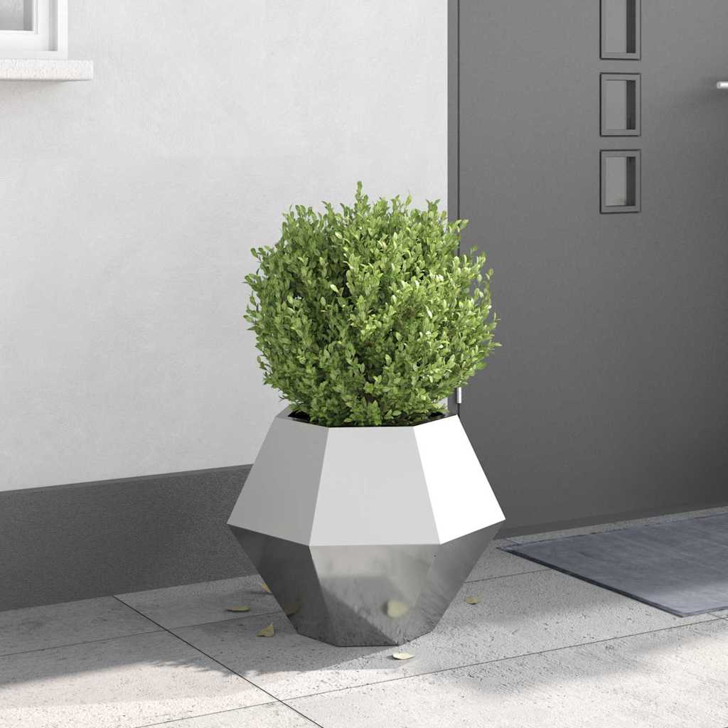 vidaXL Plantenbak Zwart 100 x 100 x 80 cm Staal