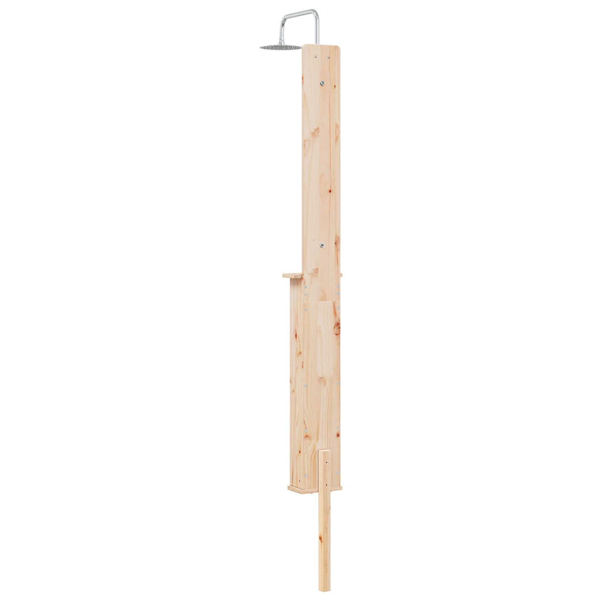 vidaXL Buitendouche 246 cm Massief grenenhout en roestvrijstaal