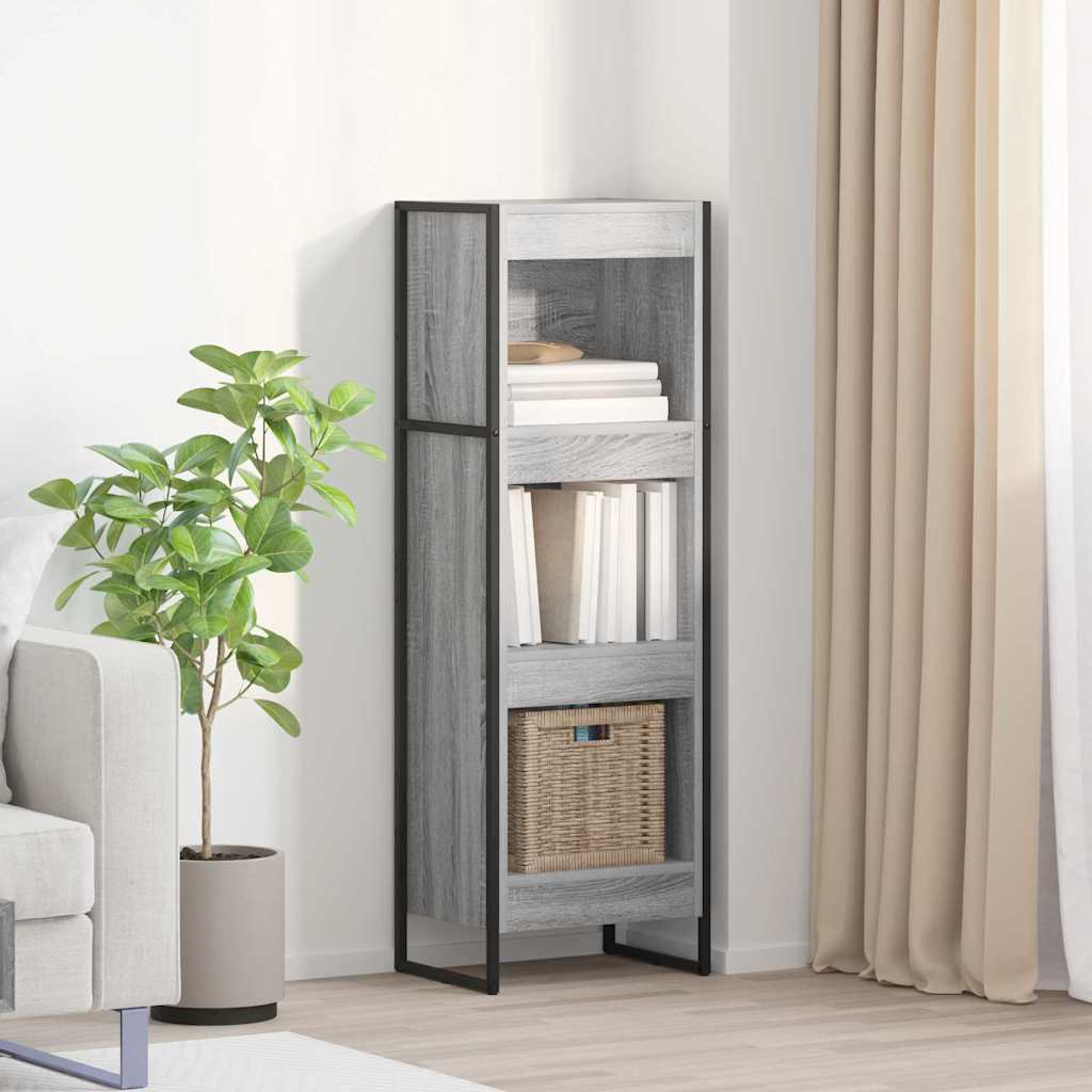 vidaXL Bookcase 2 pcs Black Oak 80 x 30 x 155 cm Engineered wood
