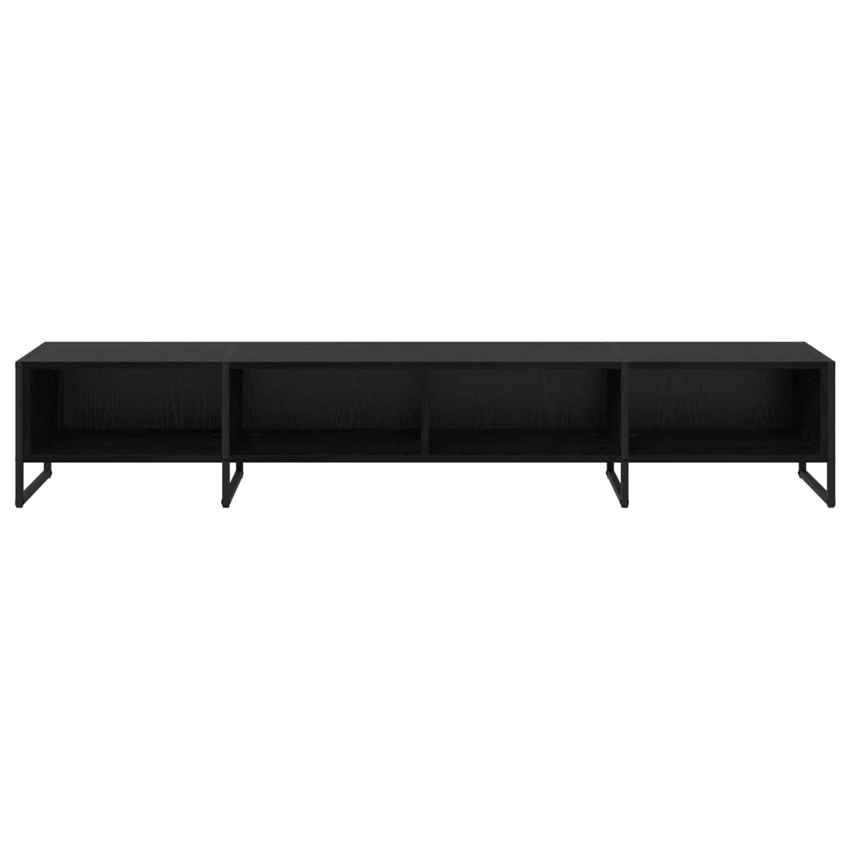 vidaXL TV Kast Zwart Eiken 170.5 x 36 x 30.5 cm Bewerkt hout