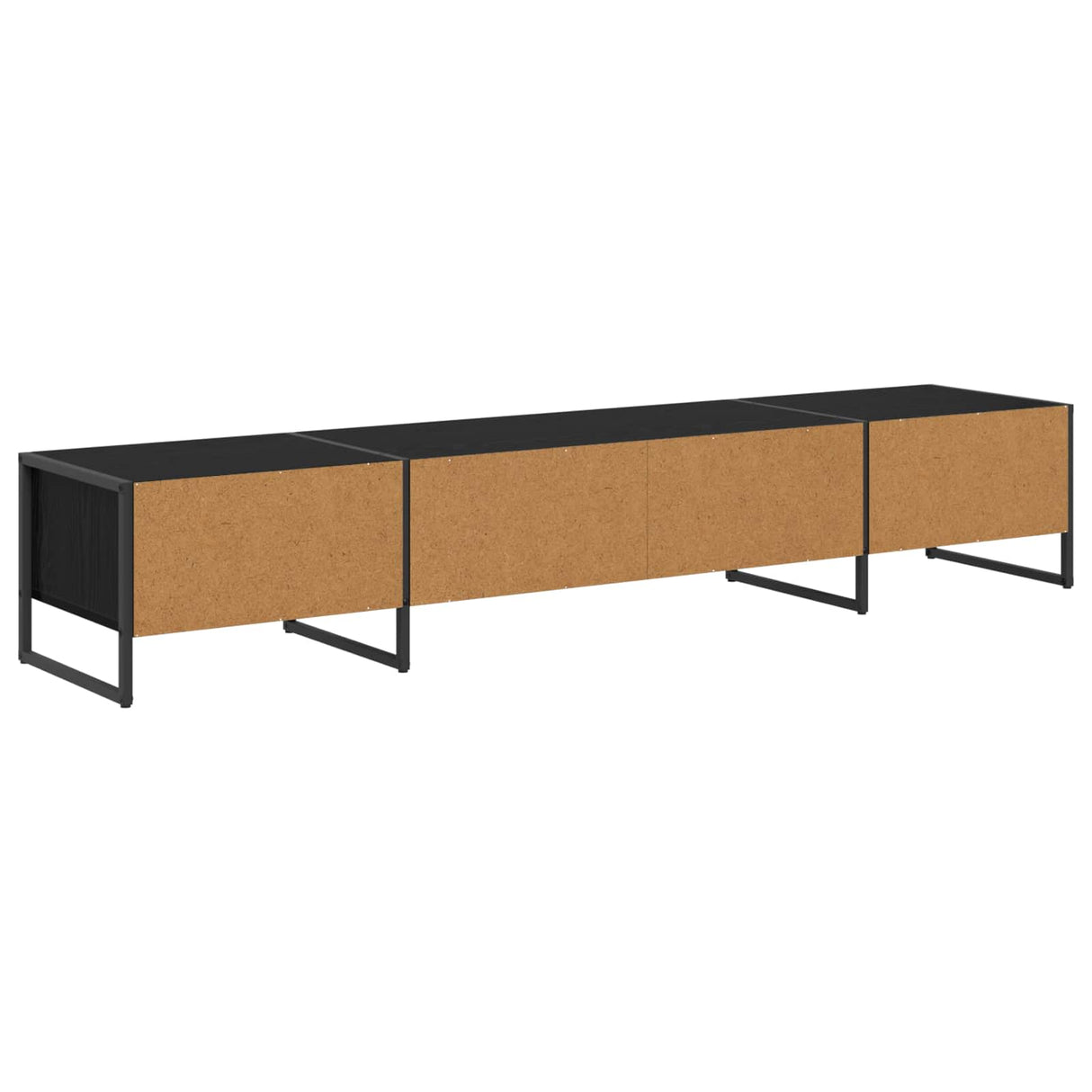 vidaXL TV Kast Zwart Eiken 170.5 x 36 x 30.5 cm Bewerkt hout