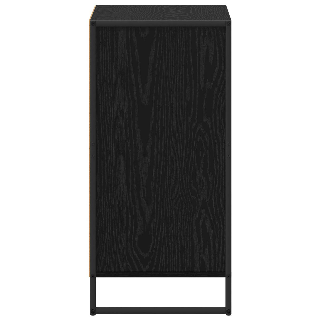 vidaXL Dressoir met lade Zwart Eiken 42 x 36 x 75,5 cm Bewerkt hout