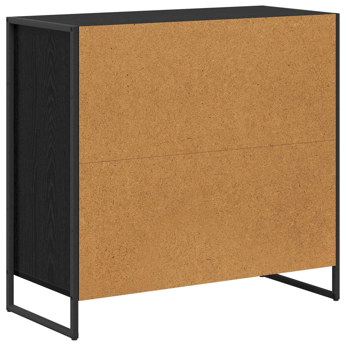 vidaXL Bijzetkast Zwart Eiken 79 x 36 x 75 cm Bewerkt hout