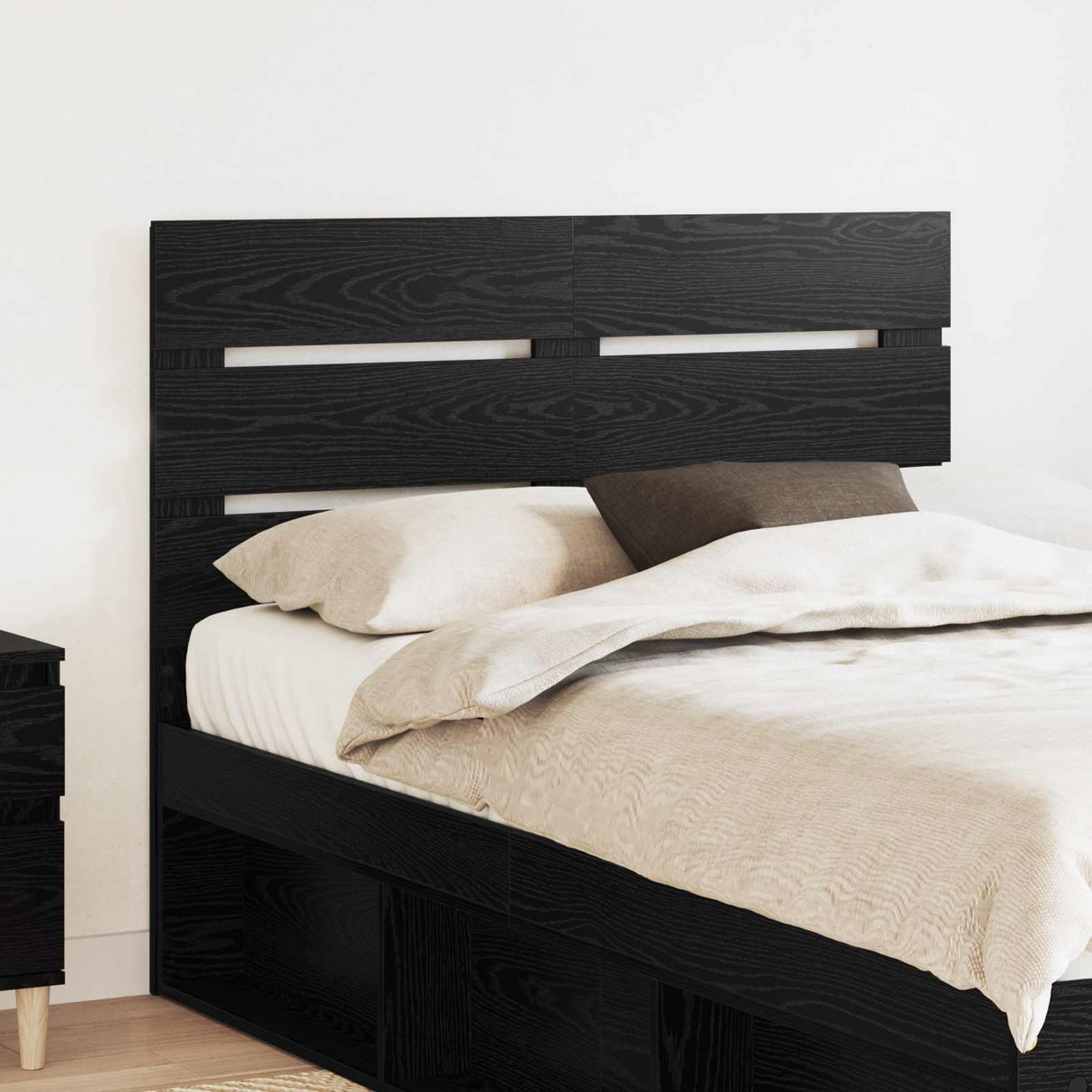 vidaXL Hoofdbord Wit Bewerkt hout