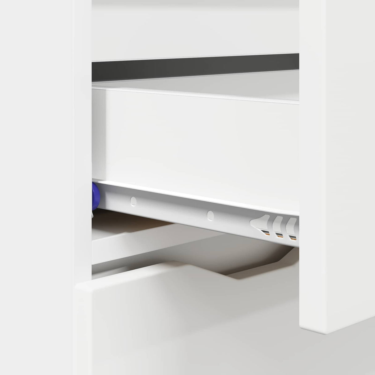 vidaXL Dressoir met lade Wit 100 x 30 x 65,6 Bewerkt hout