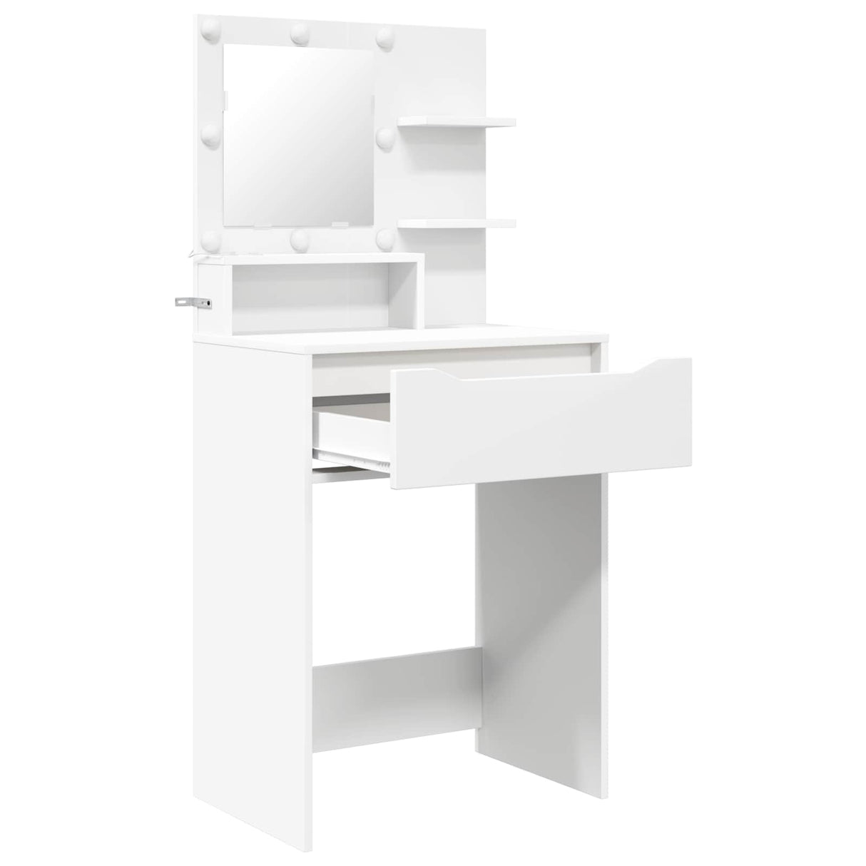 vidaXL Slaapkamer Toilet Tafels Wit 80 x 39,6 x 135 cm Bewerkt hout