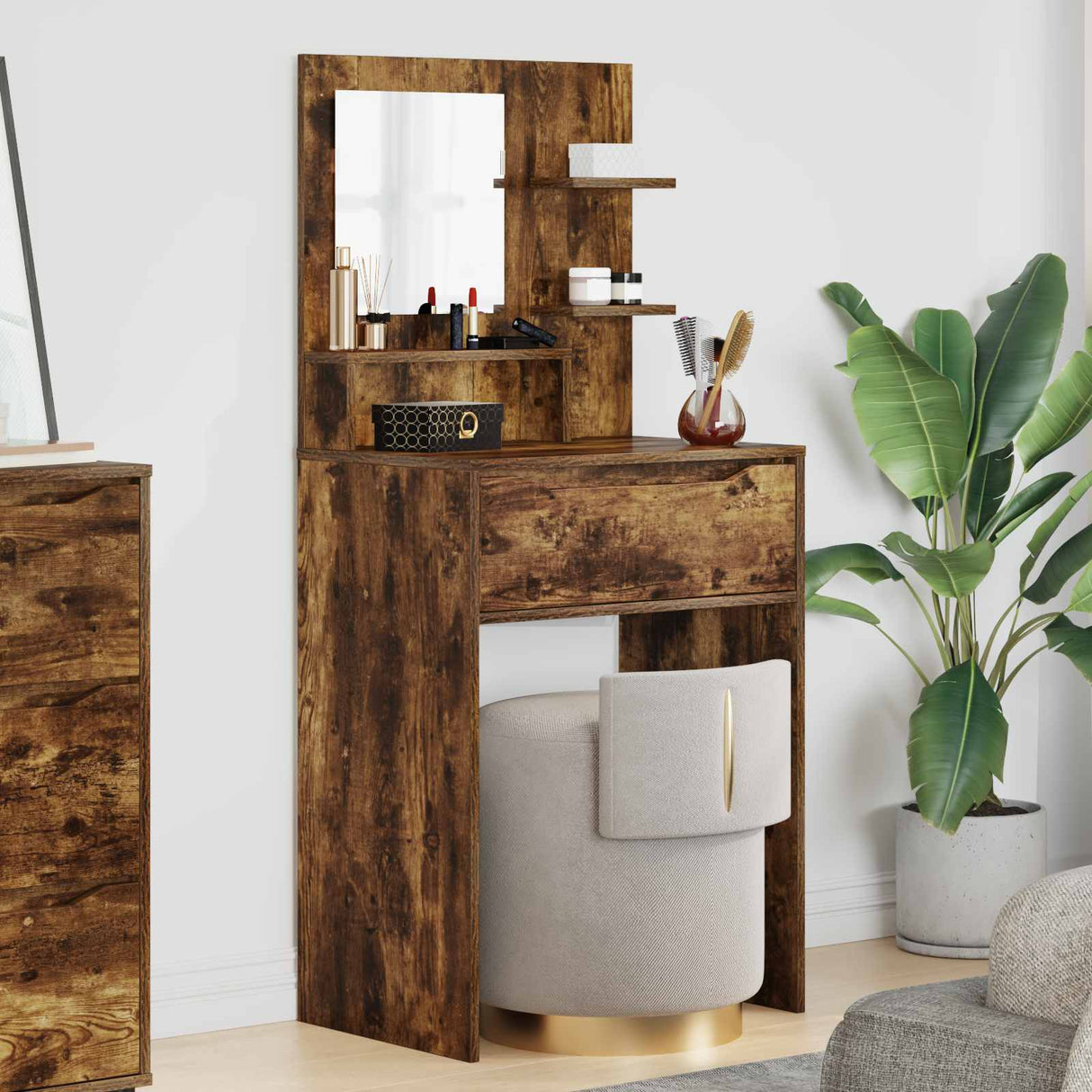vidaXL Bedroom Dressing Tables White 80 x 39.6 x 135 cm Engineered Wood