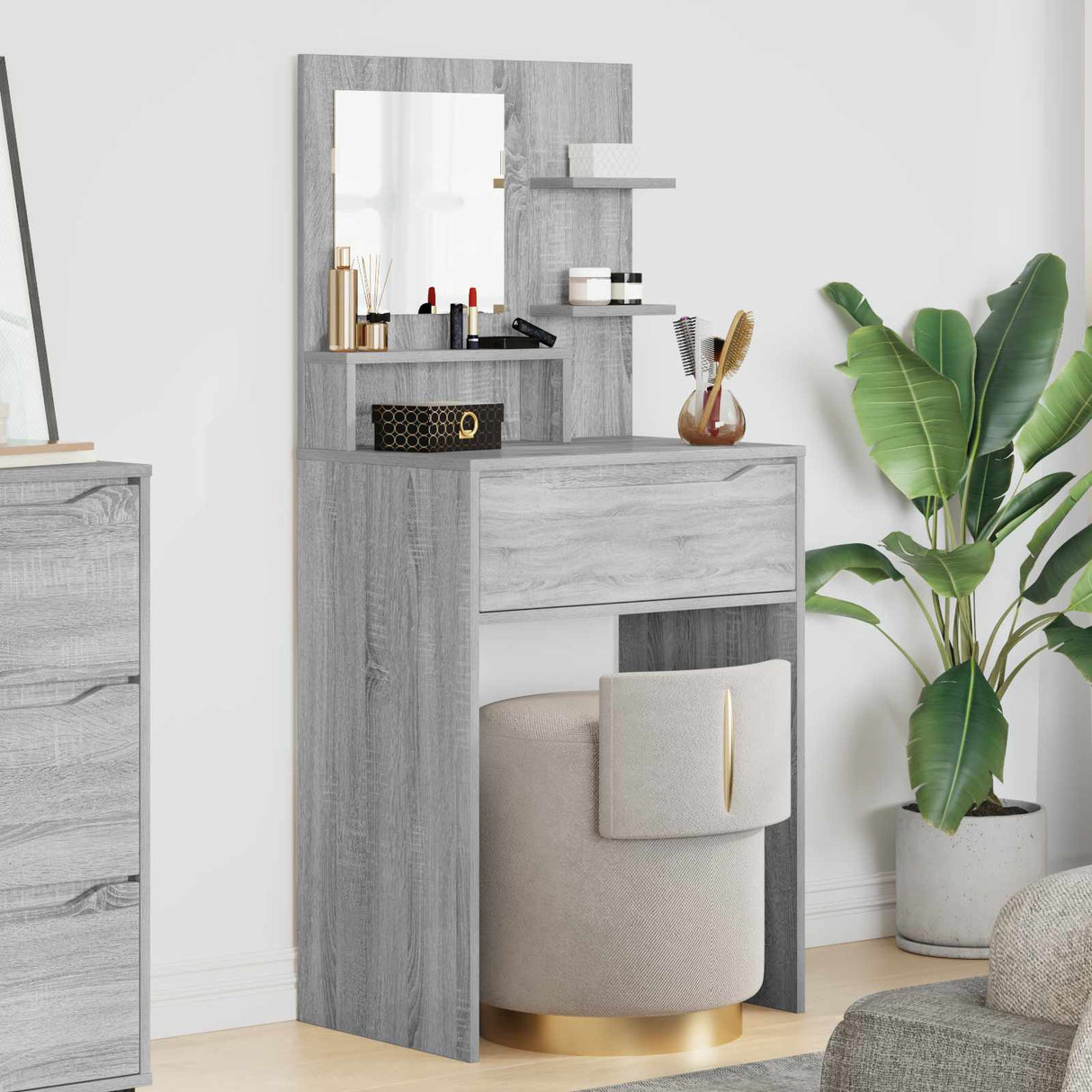 vidaXL Bedroom Dressing Tables White 80 x 39.6 x 135 cm Engineered Wood