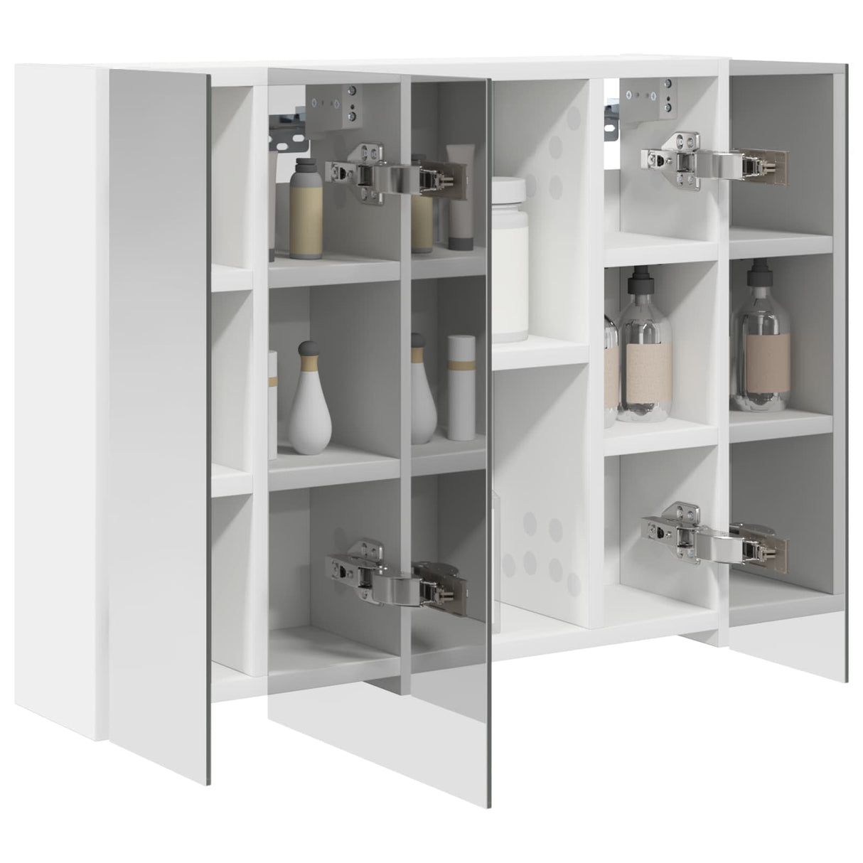 vidaXL Badkamerspiegelkast voor Wit 60 x 14,5 x 50 cm Bewerkt hout