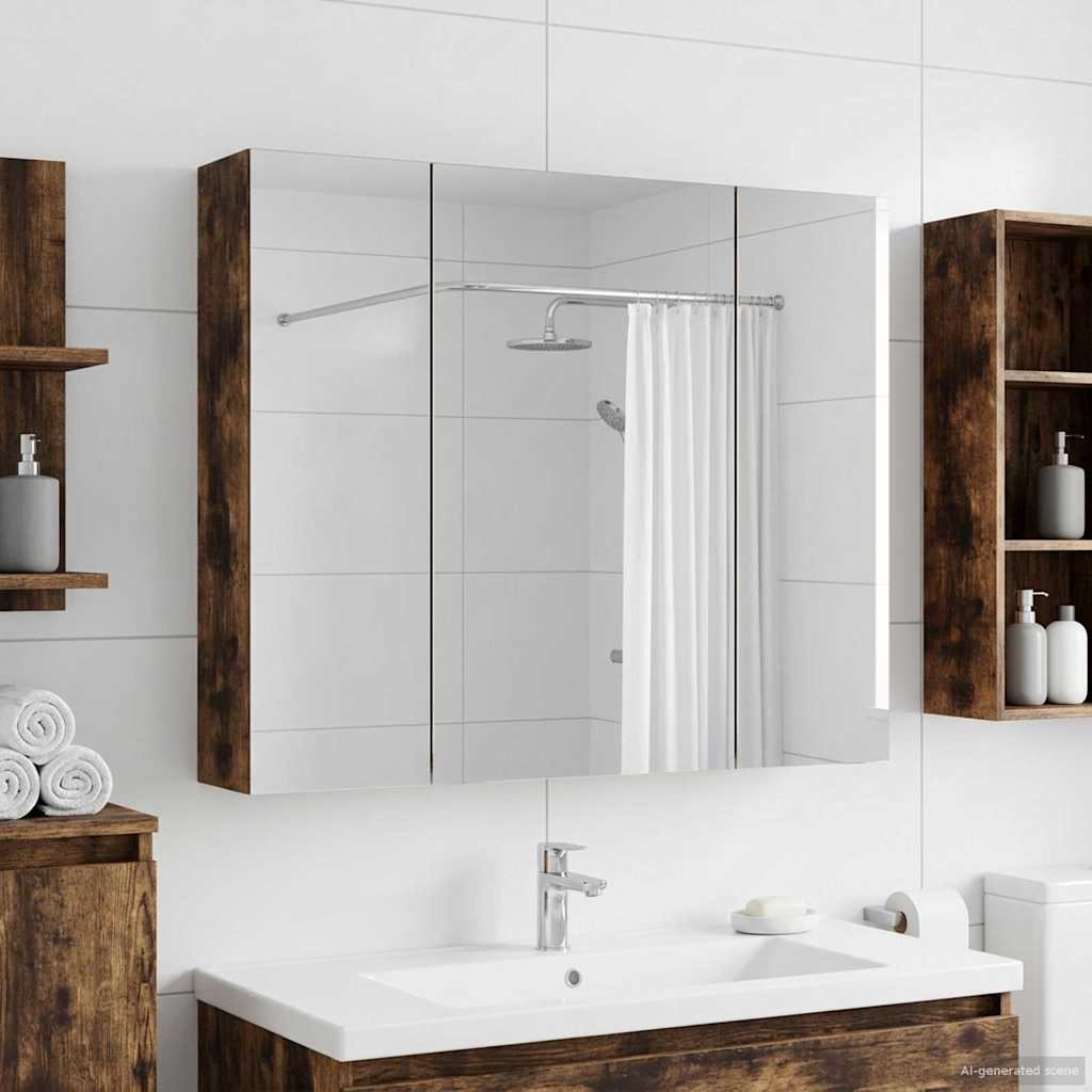 vidaXL Badkamerspiegelkast voor Wit 60 x 14,5 x 50 cm Bewerkt hout