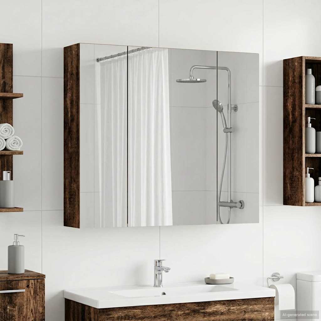 vidaXL Badkamerspiegelkast voor Wit 60 x 14,5 x 50 cm Bewerkt hout