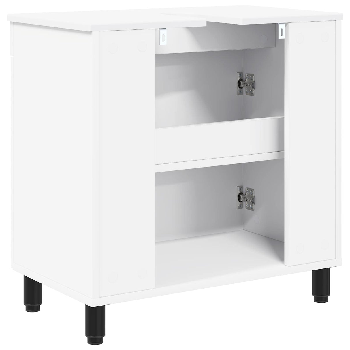 vidaXL Badkamer vaniteitsunit Wit 60 x 35 x 60 cm Bewerkt hout