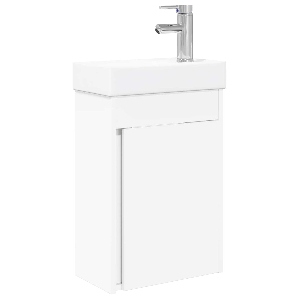 vidaXL Bathroom Cabinet with Faucet White 40.5 x 22.5 x 62 cm