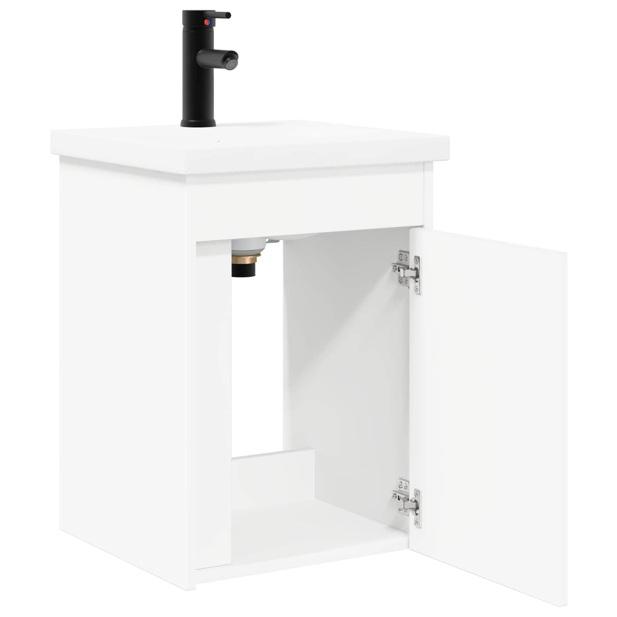 vidaXL Badkamermeubel met kraan Wit 42 x 40 x 74,5 cm